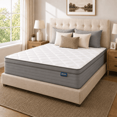 Arienivo Hybrid Mattress in a Box, Cooling Gel Memory Foam and Pocket Coils, Medium Support, Pressure Relief & Motion Isolation for Adult