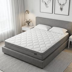 Arienivo Hybrid Mattress in a Box, Cooling Gel Memory Foam and Pocket Coils, Medium Support, Pressure Relief & Motion Isolation for Adult