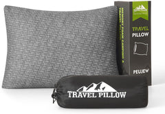 PEUJEW Travel Pillow Breathable Cover Gray