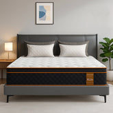 Gibaha Mattress, Hybrid Mattress in a Box, Gel Memory Foam with Pocket Spring, Pressure Relief, Medium Firm