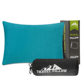 PEUJEW Travel Pillow Breathable Cover Turquoise Blue