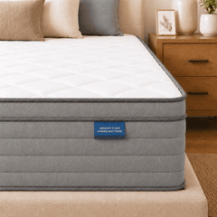 Arienivo Hybrid Mattress in a Box, Cooling Gel Memory Foam and Pocket Coils, Medium Support, Pressure Relief & Motion Isolation for Adult