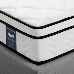 Gravellaire Mattress in a Box, Gel Memory Foam and Pocket Spring Hybrid Mattress, Medium Comfort, Pressure Relief, Adult